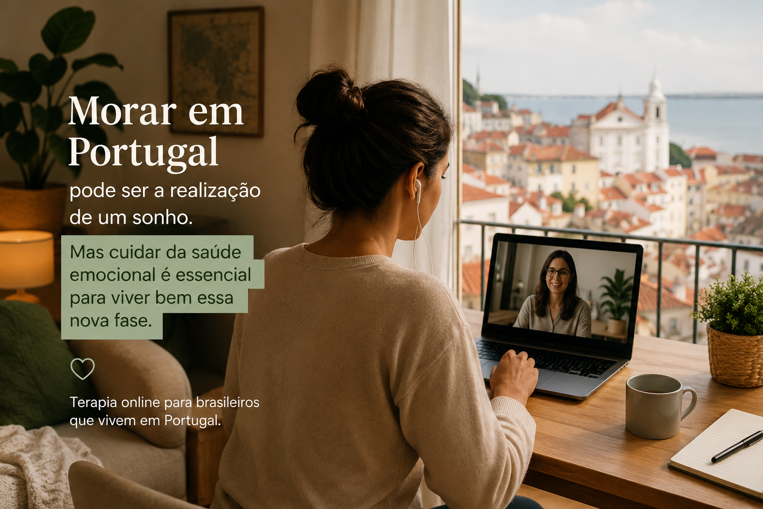 Terapia online para brasileiros em Portugal: como lidar com os desafios emocionais da adaptação